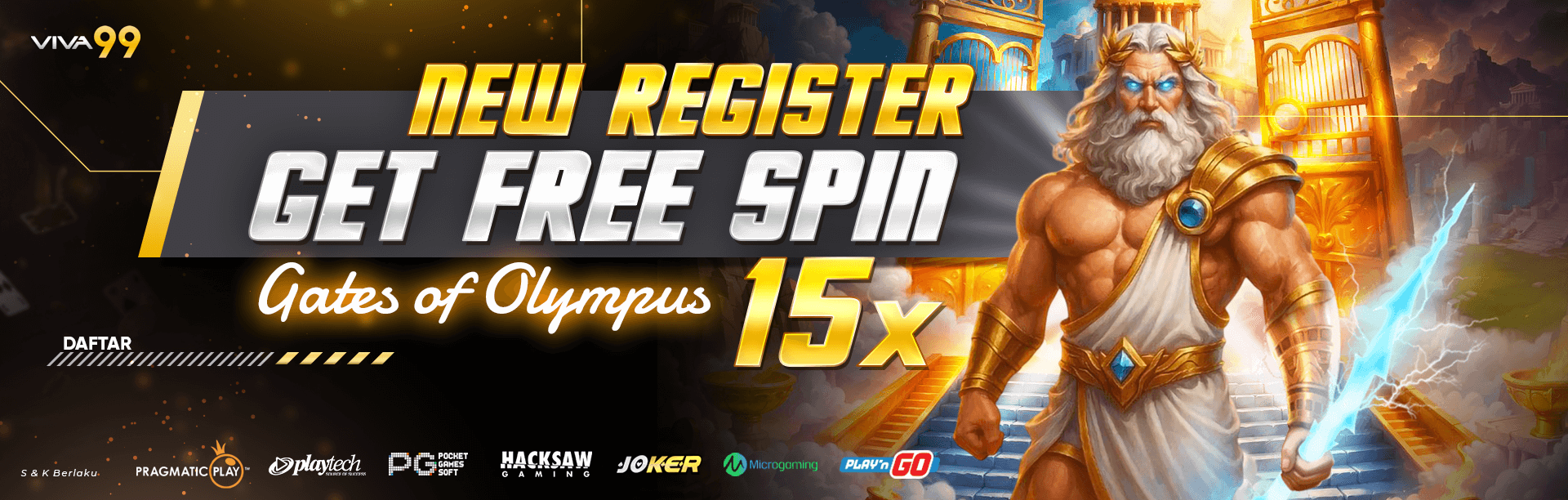 Gratis Spin 15x New Member Viva99